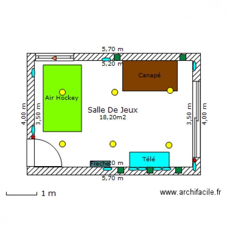 Salle De Jeux. Plan de 0 pièce et 0 m2