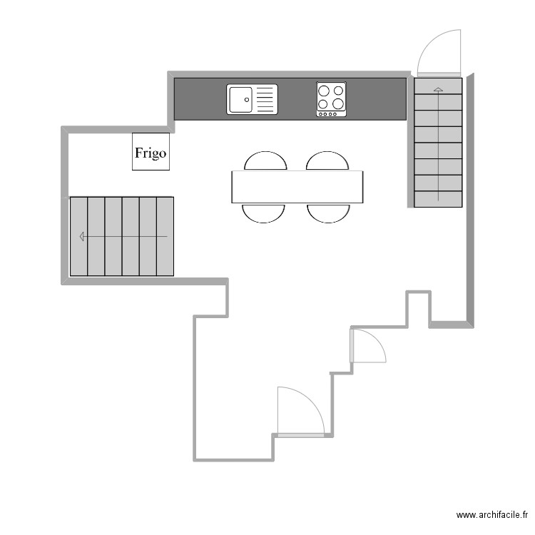 Cuisine 22 RP des Arènes. Plan de 0 pièce et 0 m2