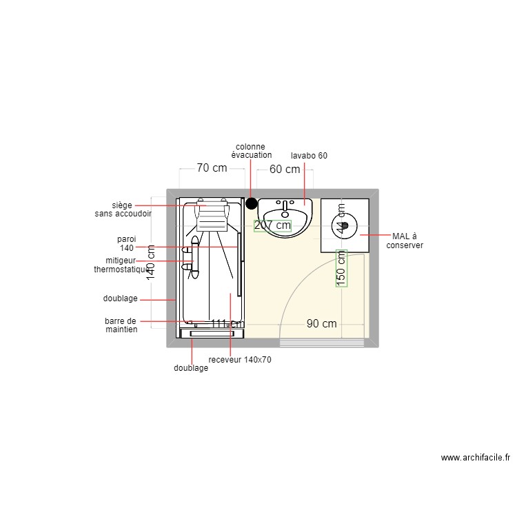 kadi. Plan de 0 pièce et 0 m2