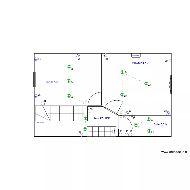 2 ETAGE WAMBRECHIES ELEC. Plan de 2 ETAGE WAMBRECHIES ELEC. Plan de