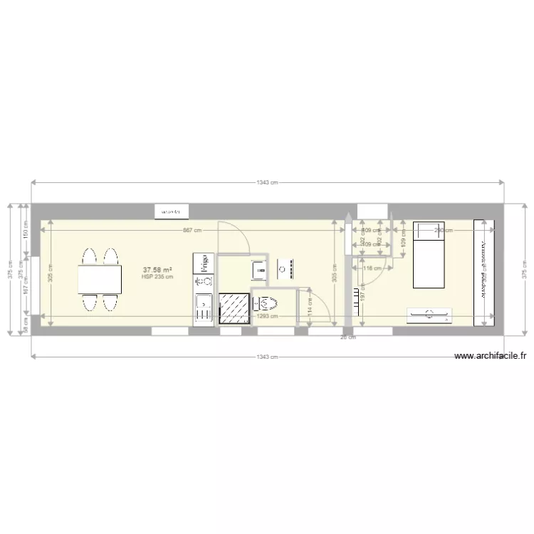 Aile sous terrasse 2. Plan de Aile sous terrasse 2. Plan de