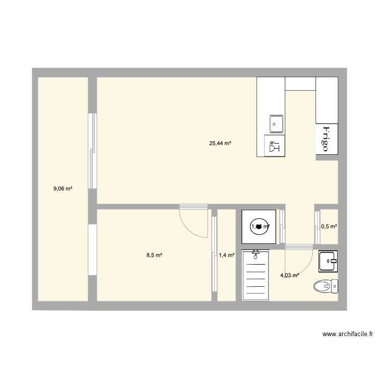 Appartement. Plan de 0 pièce et 0 m2