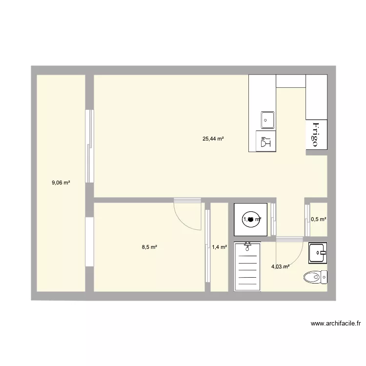 Appartement. Plan de 
