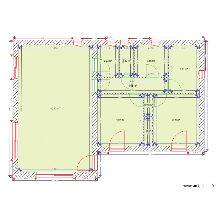 plan menuiserie. Plan de 0 pièce et 0 m2