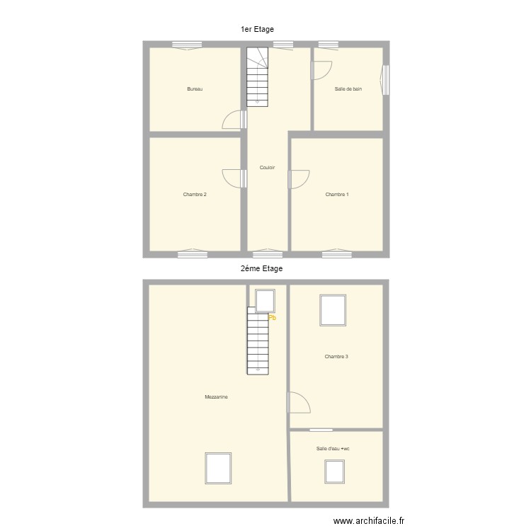 Croquis DA COSTA Etage. Plan de 0 pièce et 0 m2