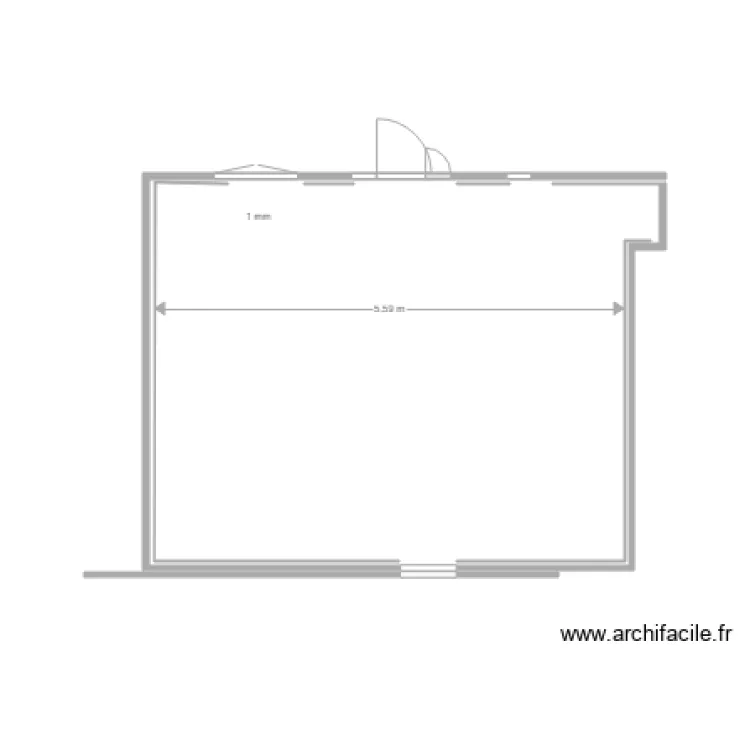 Bureau Ma&ccedil;onnerie. Plan de 