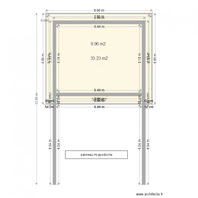 panneau hypodromme. Plan de 0 pièce et 0 m2