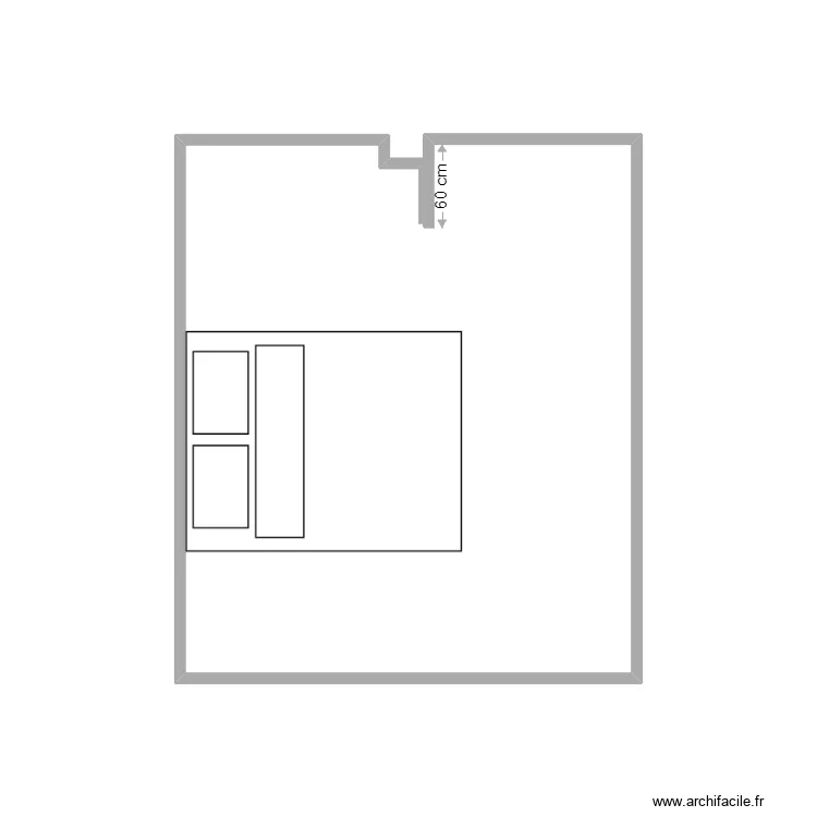 Chambre Ronan. Plan de 