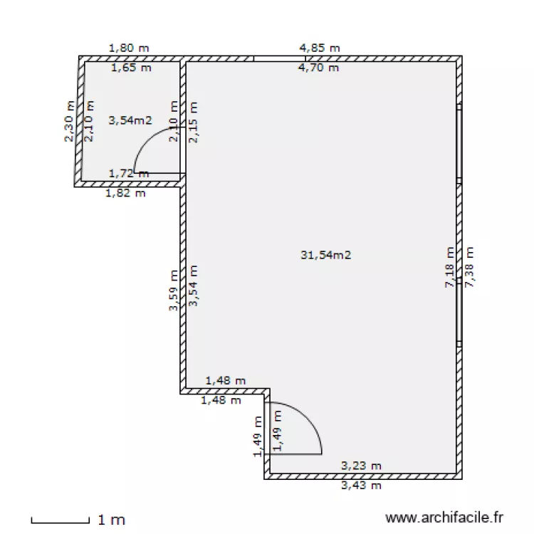 chambre fini. Plan de chambre fini. Plan de
