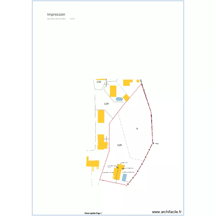 PLAN DE MASSE DP2. Plan de PLAN DE MASSE DP2. Plan de