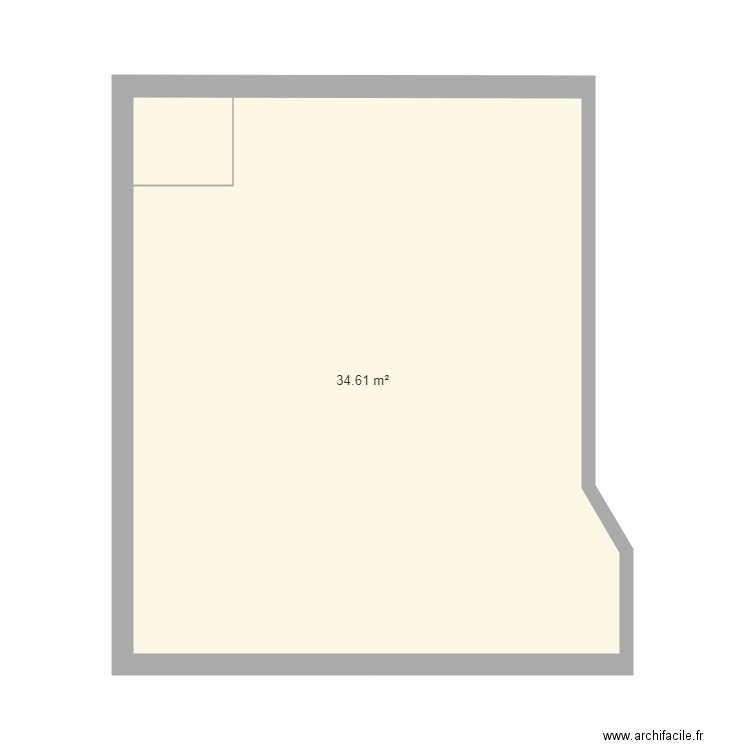 terrasse2023. Plan de 1 pièce et 35 m2