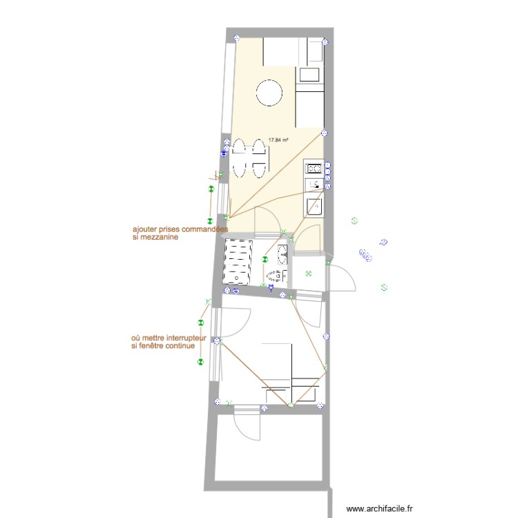 Qta Pequena Studios. Plan de 0 pièce et 0 m2