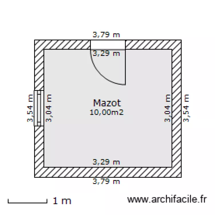 Mazot. Plan de 