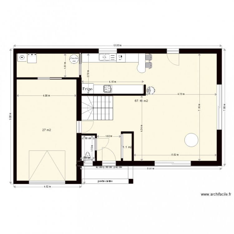 plan Naèl et laura charpente. Plan de 0 pièce et 0 m2