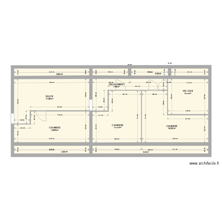 etage. Plan de 0 pièce et 0 m2