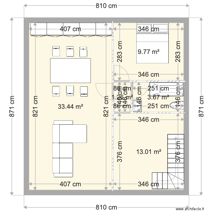 THORIGNY RDC. Plan de 0 pièce et 0 m2