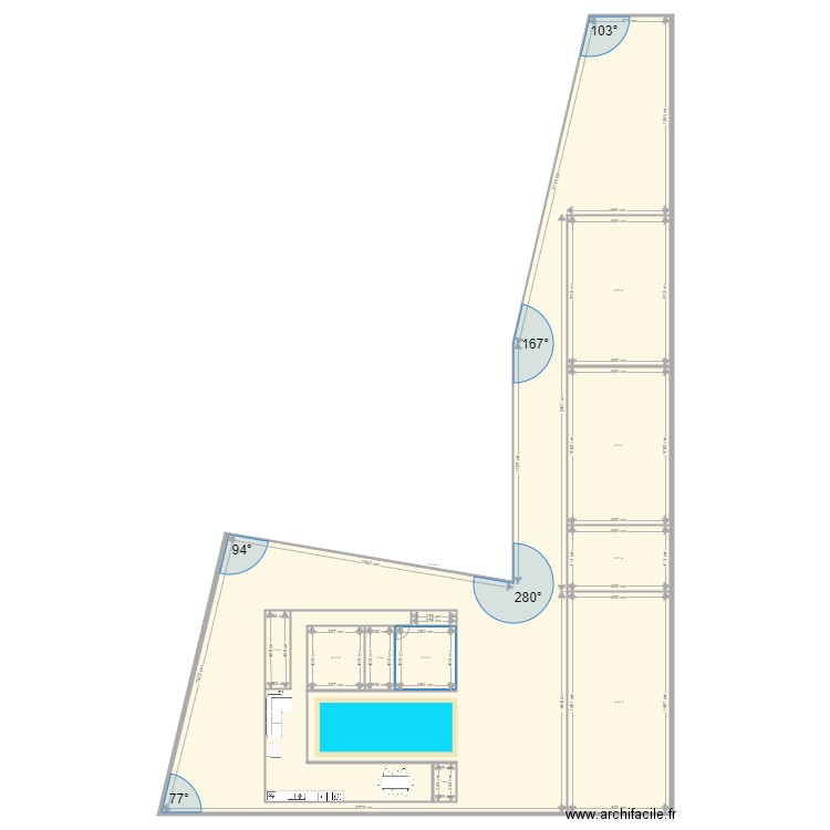 Granja PISCINA. Plan de 0 pièce et 0 m2