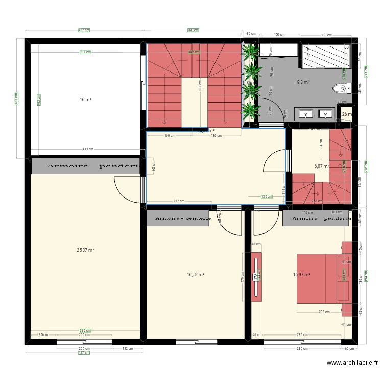 Etage. Plan de 0 pièce et 0 m2