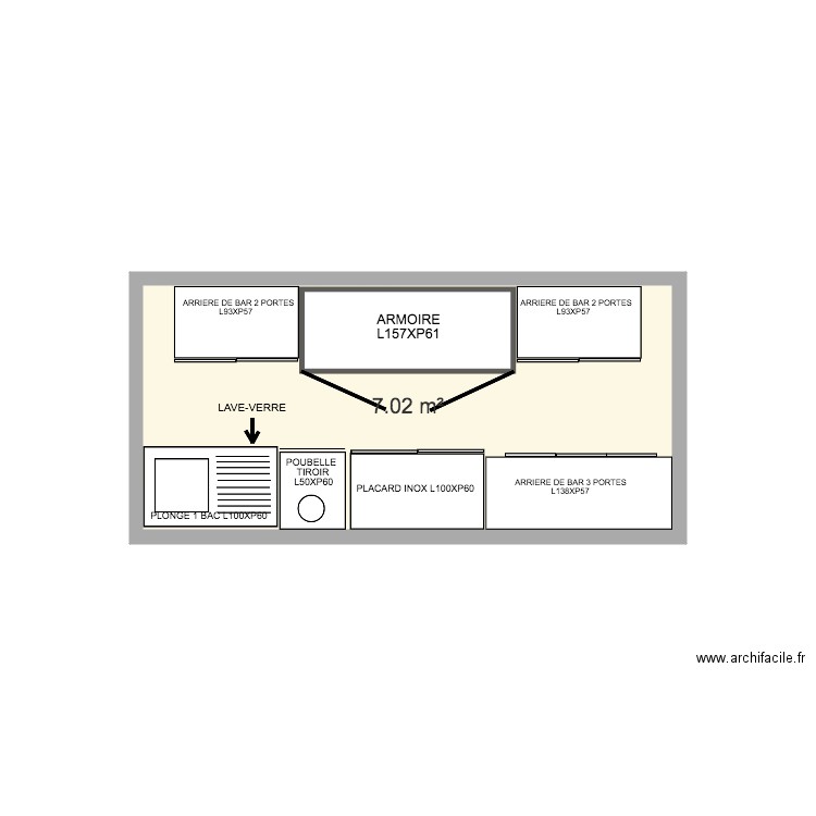 BAR BASTIDE PIFOURQUIER . Plan de 0 pièce et 0 m2