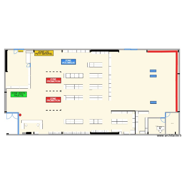 ROMANS. Plan de 3 pièces et 775 m2