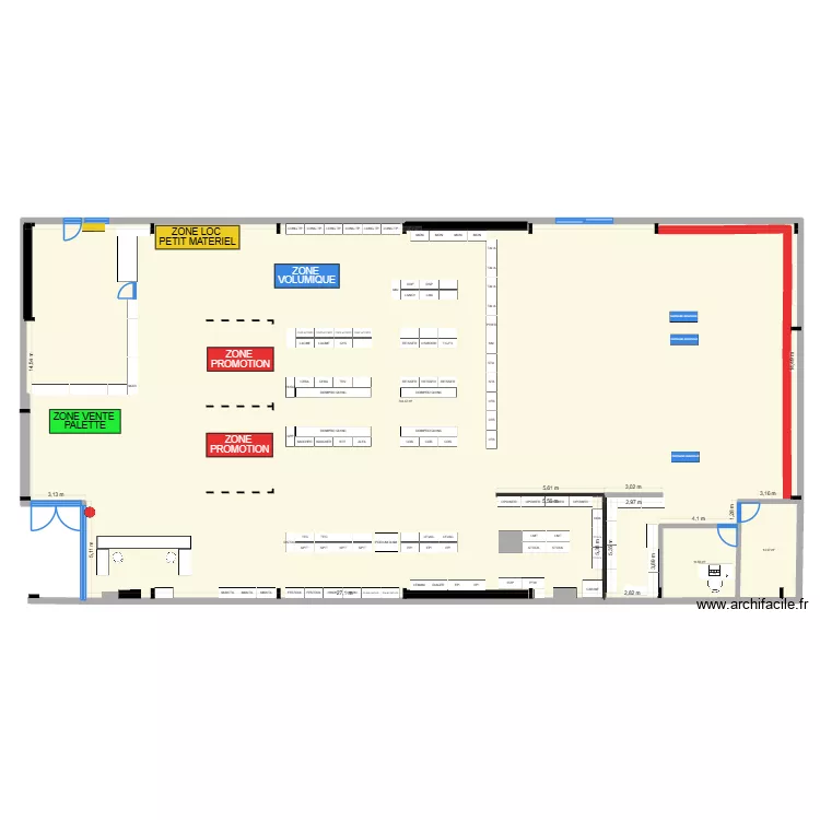ROMANS. Plan de 3  et 774 m²
