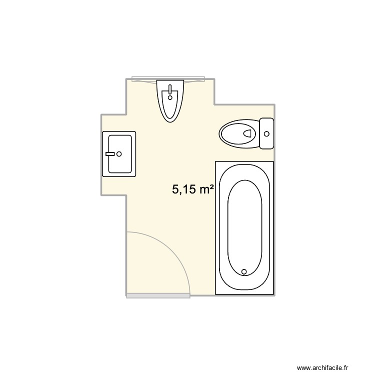 SDB 1. Plan de 0 pièce et 0 m2