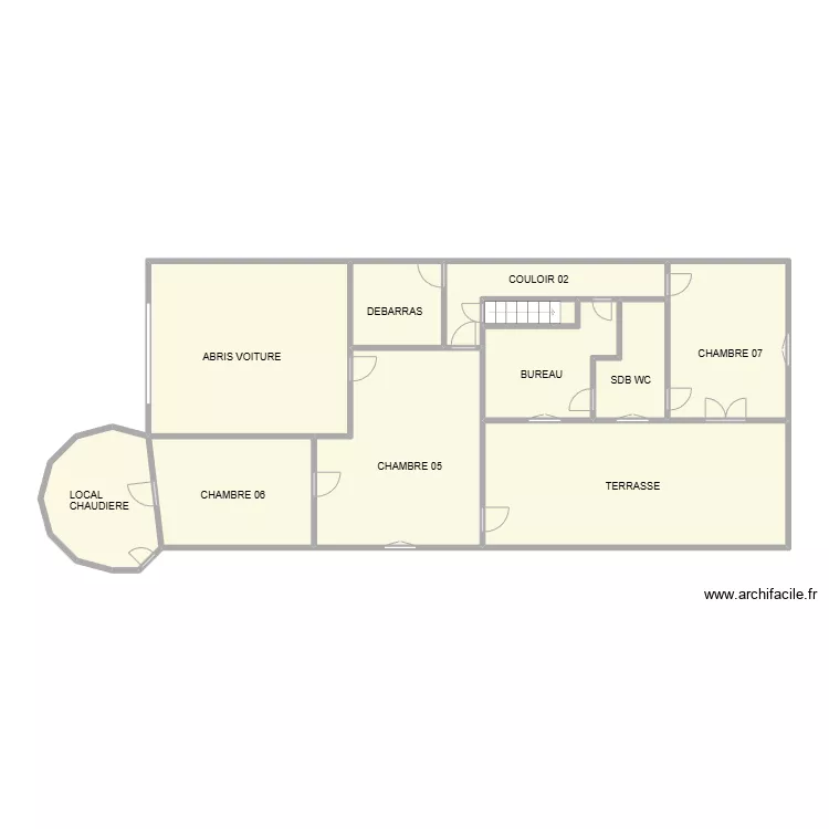 RDC MAISON 200M&sup2;. Plan de 