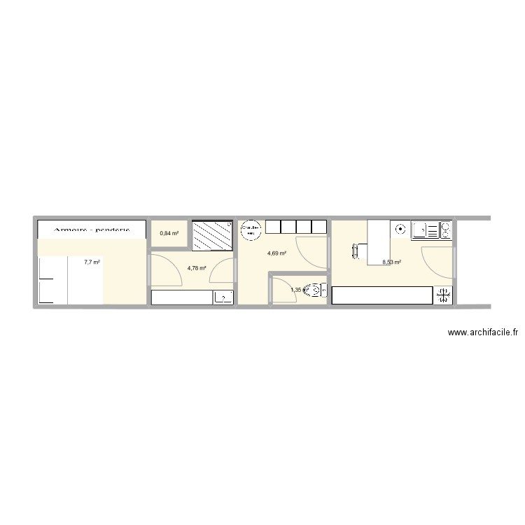 MINI MAISON. Plan de 0 pièce et 0 m2