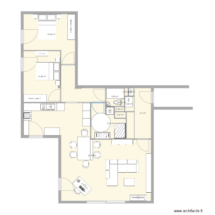 LIGNE BLEUE 3. Plan de 0 pièce et 0 m2