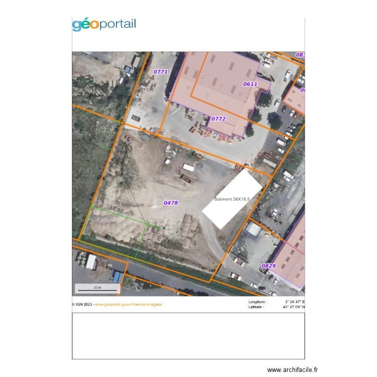 ouilhou1. Plan de 0 pièce et 0 m2