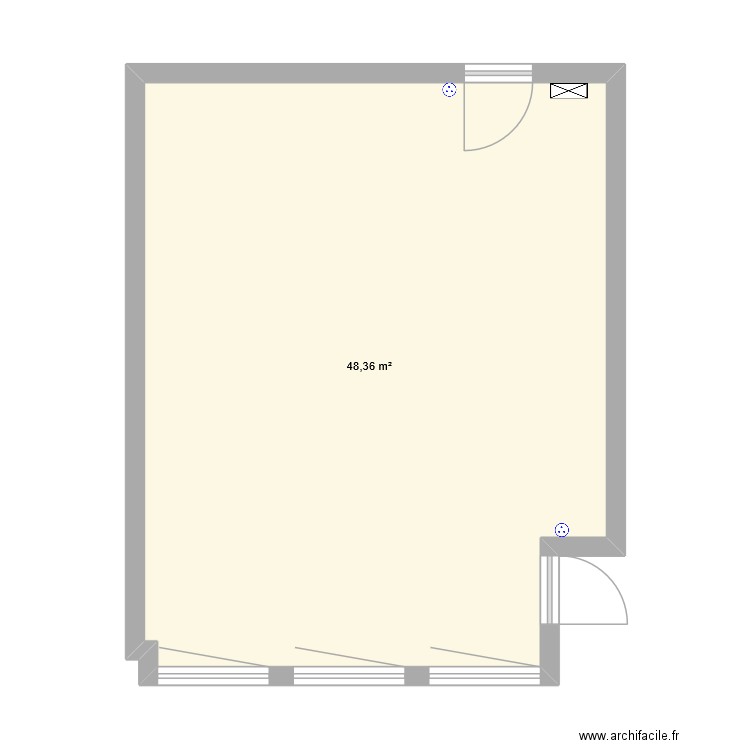 Saé 1.3 Antoine Golab. Plan de 1 pièce et 48 m2