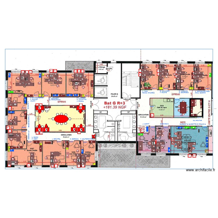 SPRNH / MZD meublé. Plan de 1 pièce et 7 m2