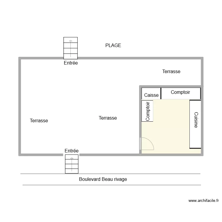PAILLOTE PARADISE LA CIOTAT. Plan de 