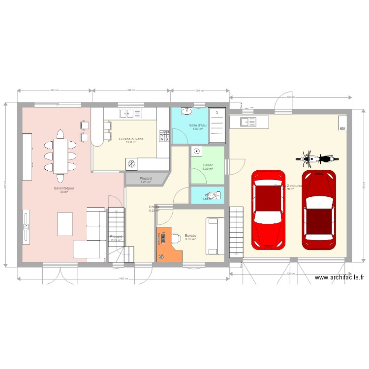 Maison sans GARAGE. Plan de 0 pièce et 0 m2