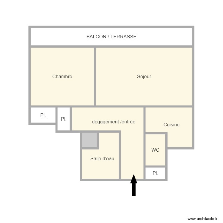 14 ème . Plan de 0 pièce et 0 m2