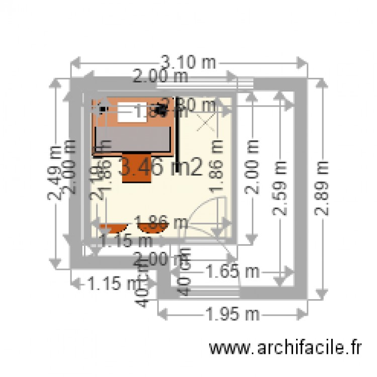 Home studio. Plan de 0 pièce et 0 m2