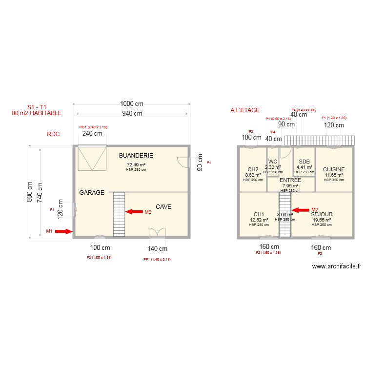 PLAN HOR. Plan de 0 pièce et 0 m2