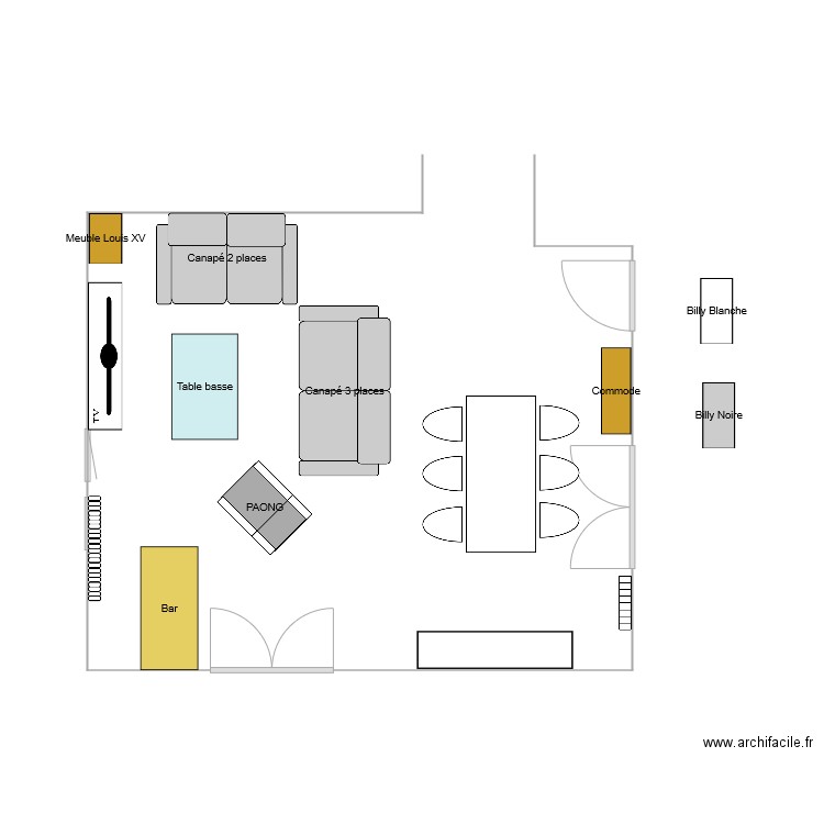 Salon Meyzieu. Plan de 0 pièce et 0 m2