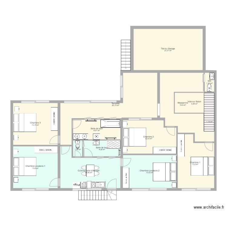 Amenagement Axel 2. Plan de 0 pièce et 0 m2