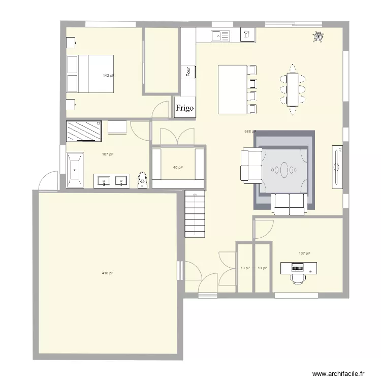 maison fonctionnelle. Plan de 
