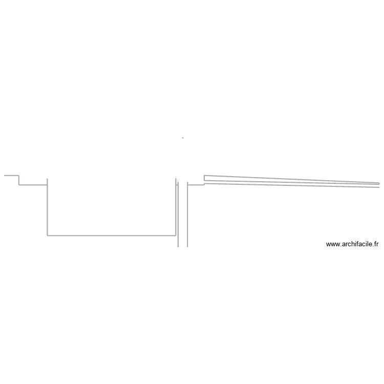 Plan de coupe piscine Brandie. Plan de 
