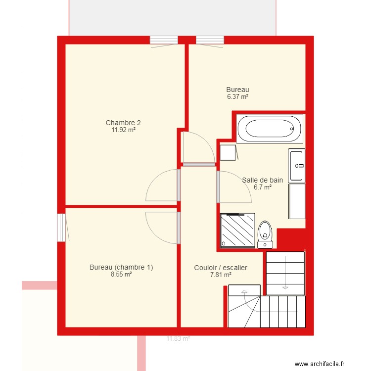 BI1421 niveau 1. Plan de 0 pièce et 0 m2