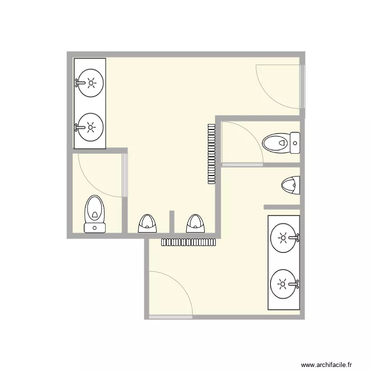07 sanitaires Hommes et chauffeurs actuel. Plan de 07 sanitaires Hommes et chauffeurs actuel. Plan de