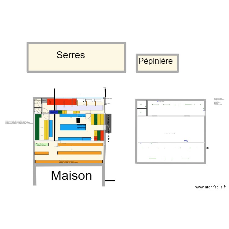 chambre froide vide. Plan de 0 pièce et 0 m2