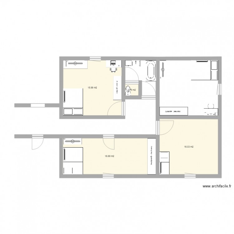 plan Adam. Plan de 0 pièce et 0 m2