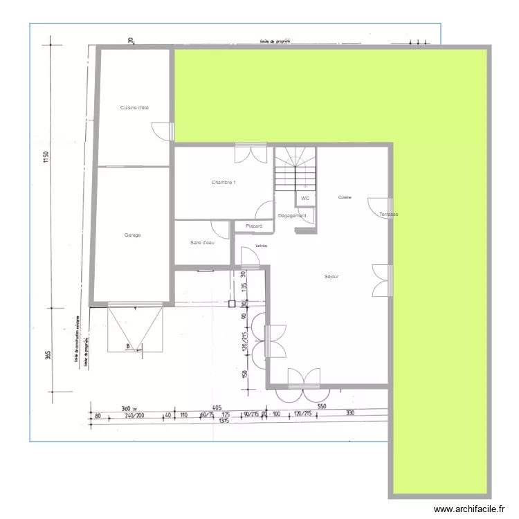 Jebabli plan niv 1. Plan de 