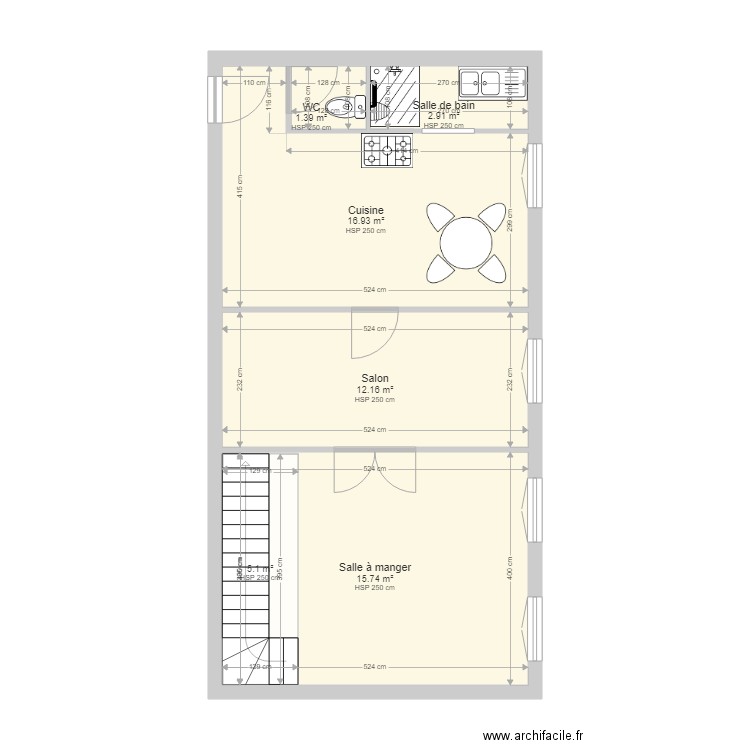 bougain. Plan de 0 pièce et 0 m2