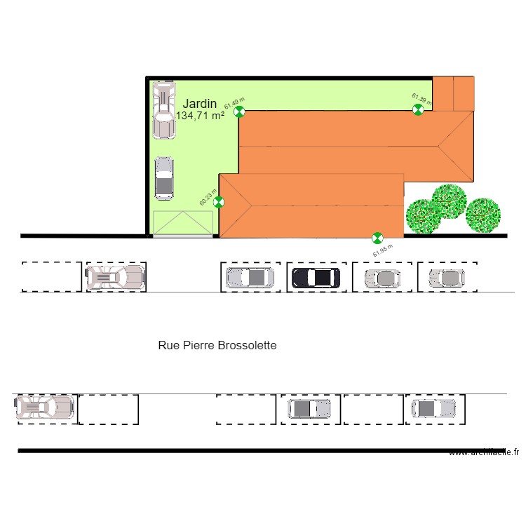 95 SARCELLES 106 Brossolette PLAN MASSE V ArL 040822 1. Plan de 18 pièces et 305 m2