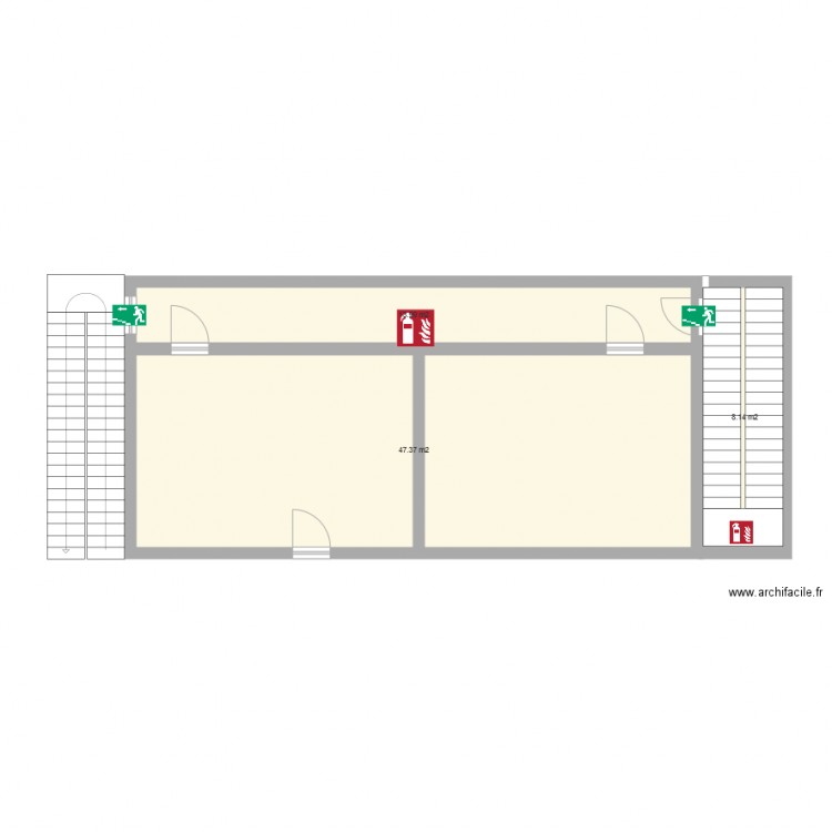 bureau Annex 1er étage. Plan de 0 pièce et 0 m2