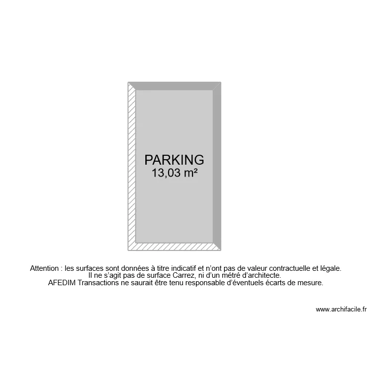 BI 10289 PARKING. Plan de 